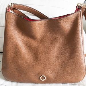 Brown Kate Spade convertible purse
